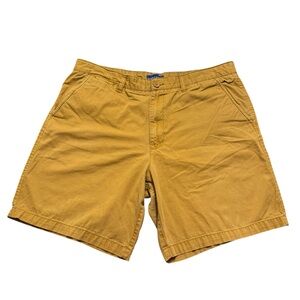 Y2K Men’s Shorts Size 38 Tan Sears Simply Styled 100% Cotton 8” Inseam 2000s